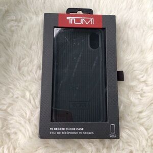 Tumi Black 19 Degree Protective Phone Case for iPhone with Box